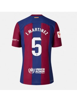 Billige Barcelona Inigo Martinez #5 Hjemmedrakt Dame 2023-24 Kortermet